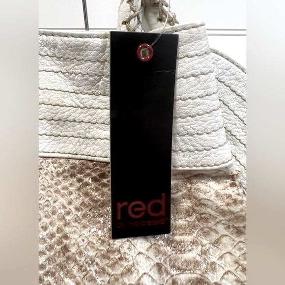 NWT‼️Red by Marc Ecko Drawstring Hobo Faux Snakeskin - Picture 7 of 9